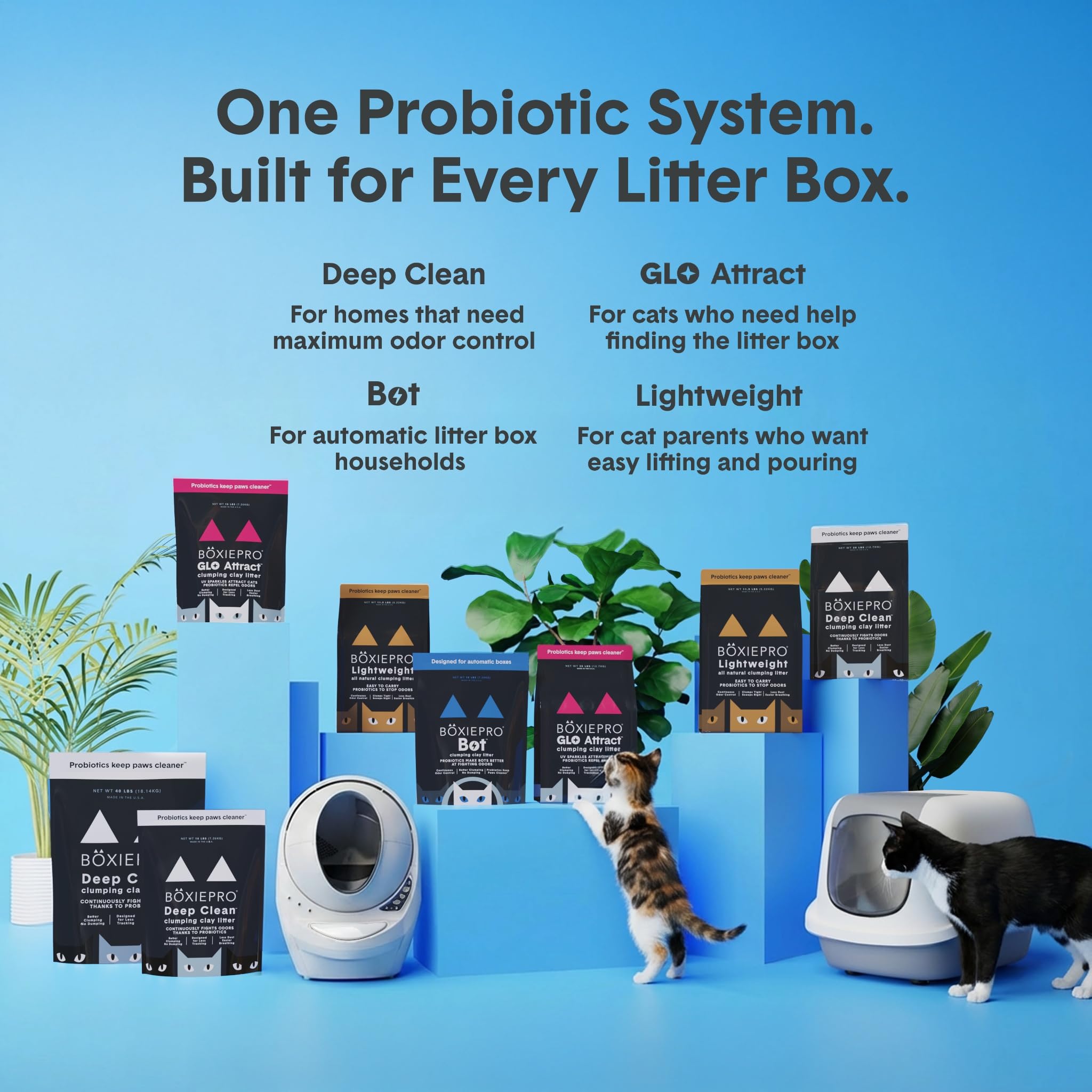 Boxie PRO and GLO Premium Clumping Litter