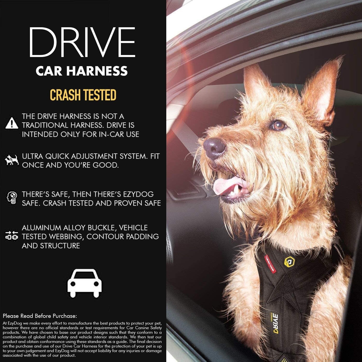 Crash Tested Dog Car Harness for Travel