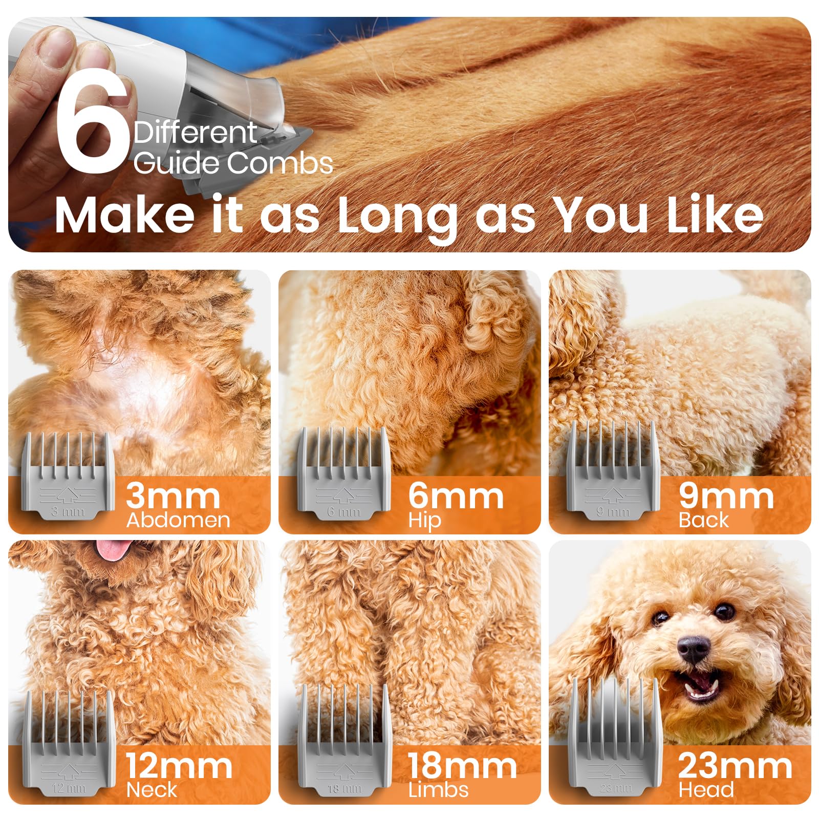 Pet Grooming Vacuum Kit with Clipper Tools