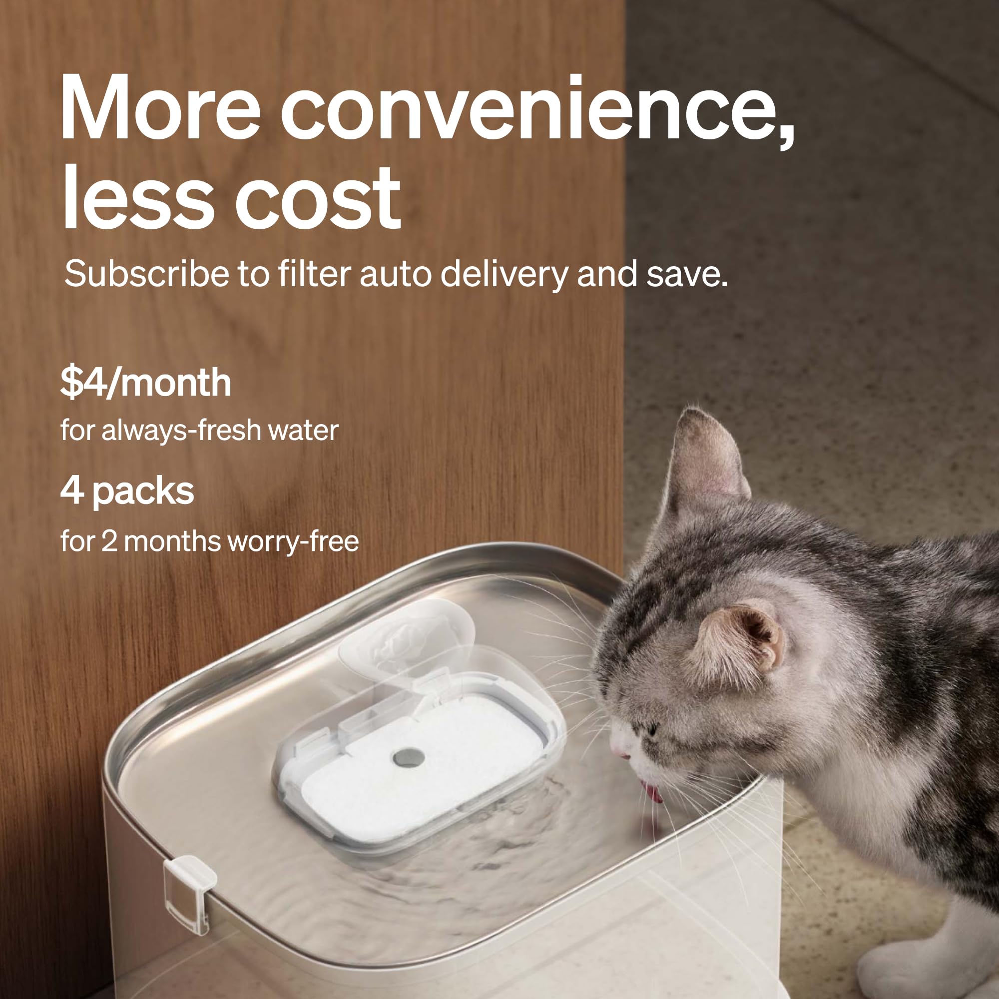 Cordless Smart Pet Water Fountain with App