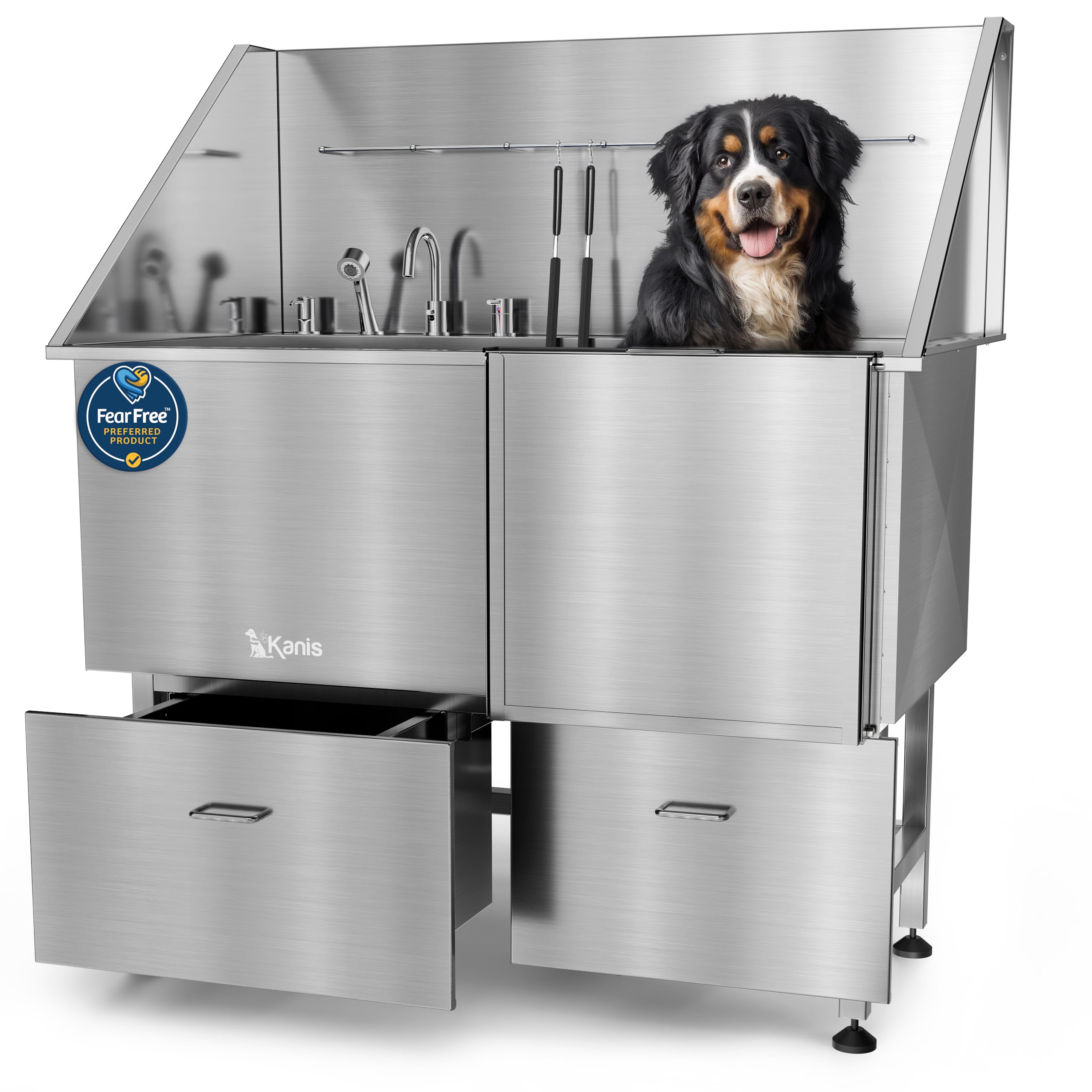 Stainless Steel Dog Washing Station with Shower