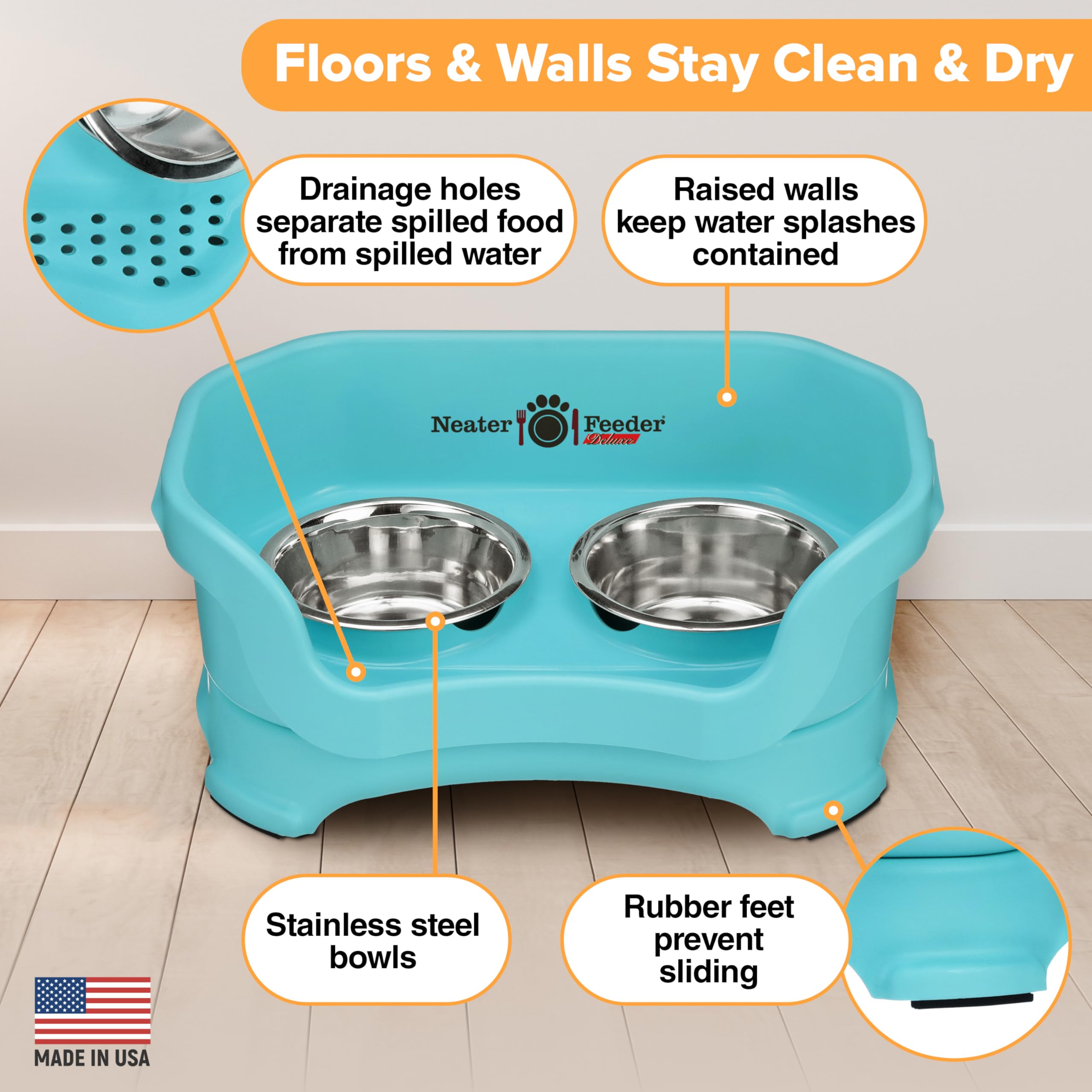 Neater Feeder Deluxe Cat with Leg Extensions