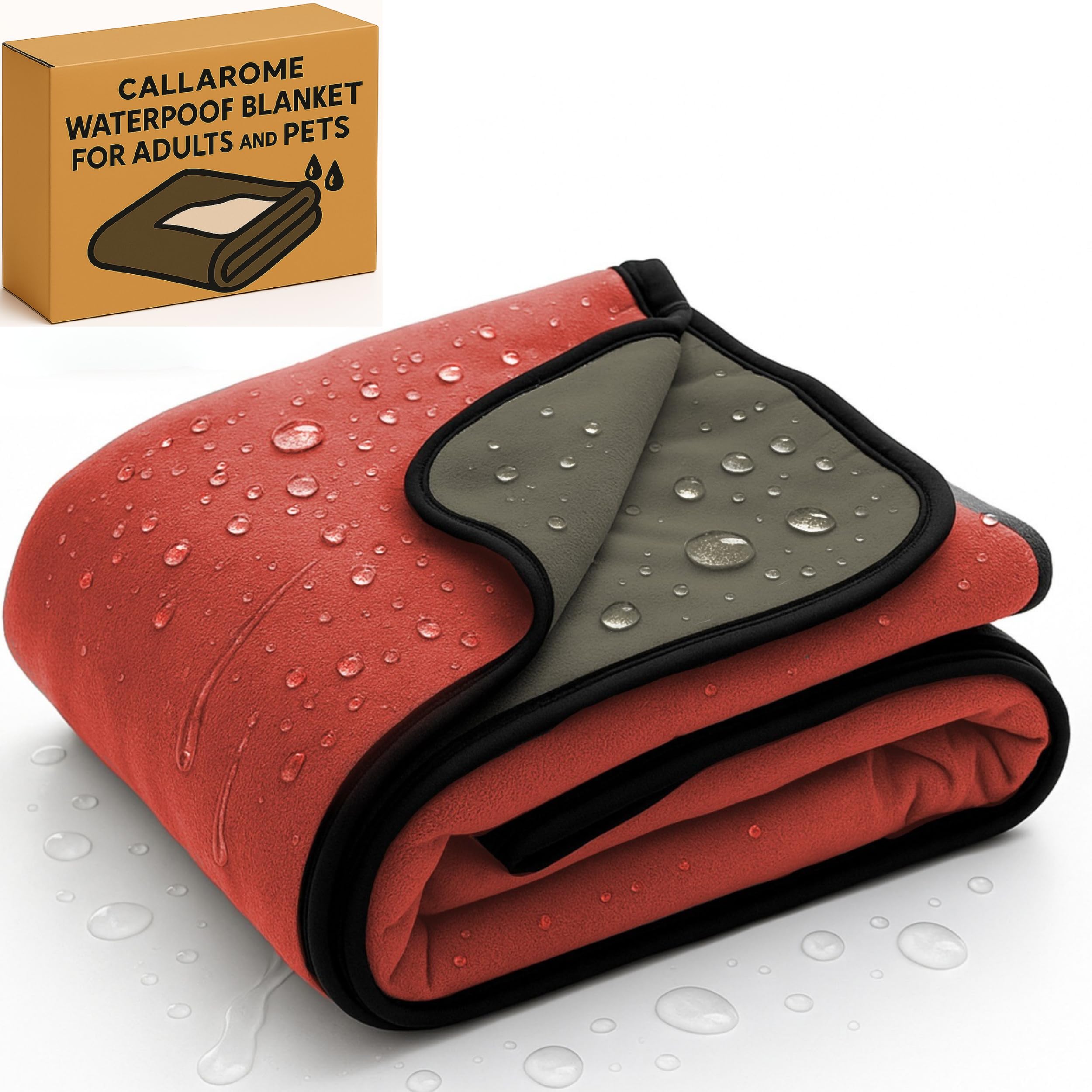 Waterproof Reversible Throw Blanket for Pets