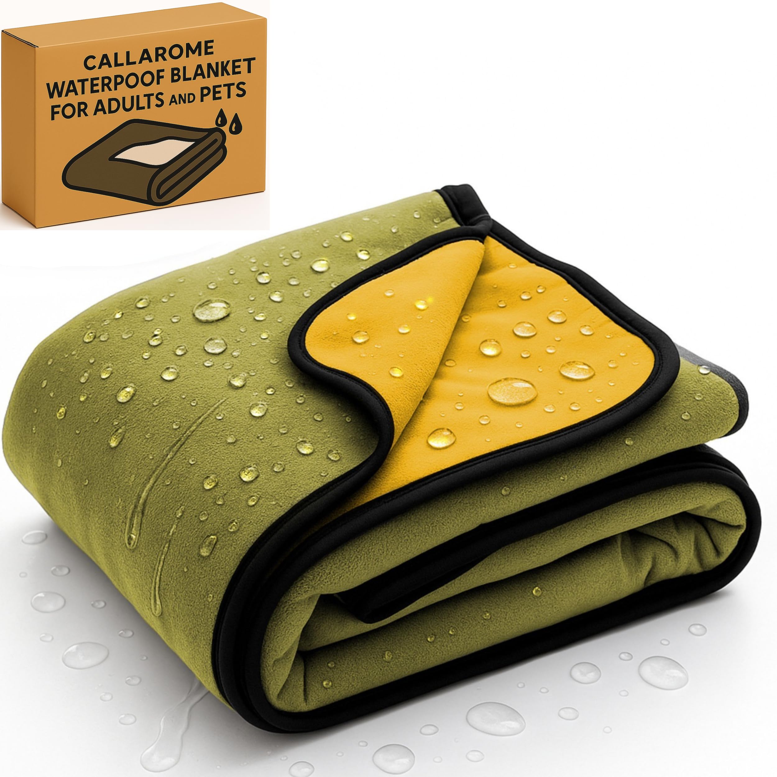 Waterproof Reversible Throw Blanket for Pets