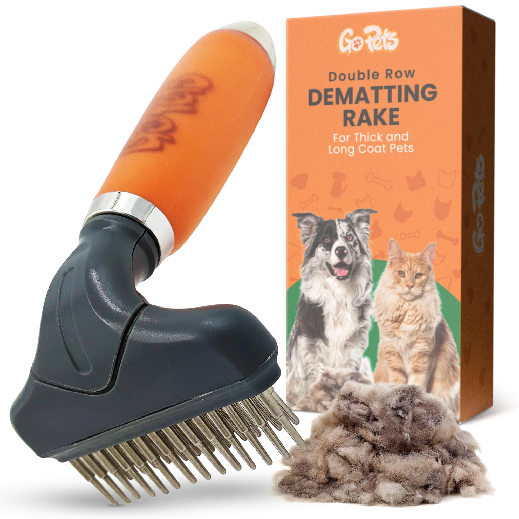 2-Sided Deshedding and Dematting Pet Comb