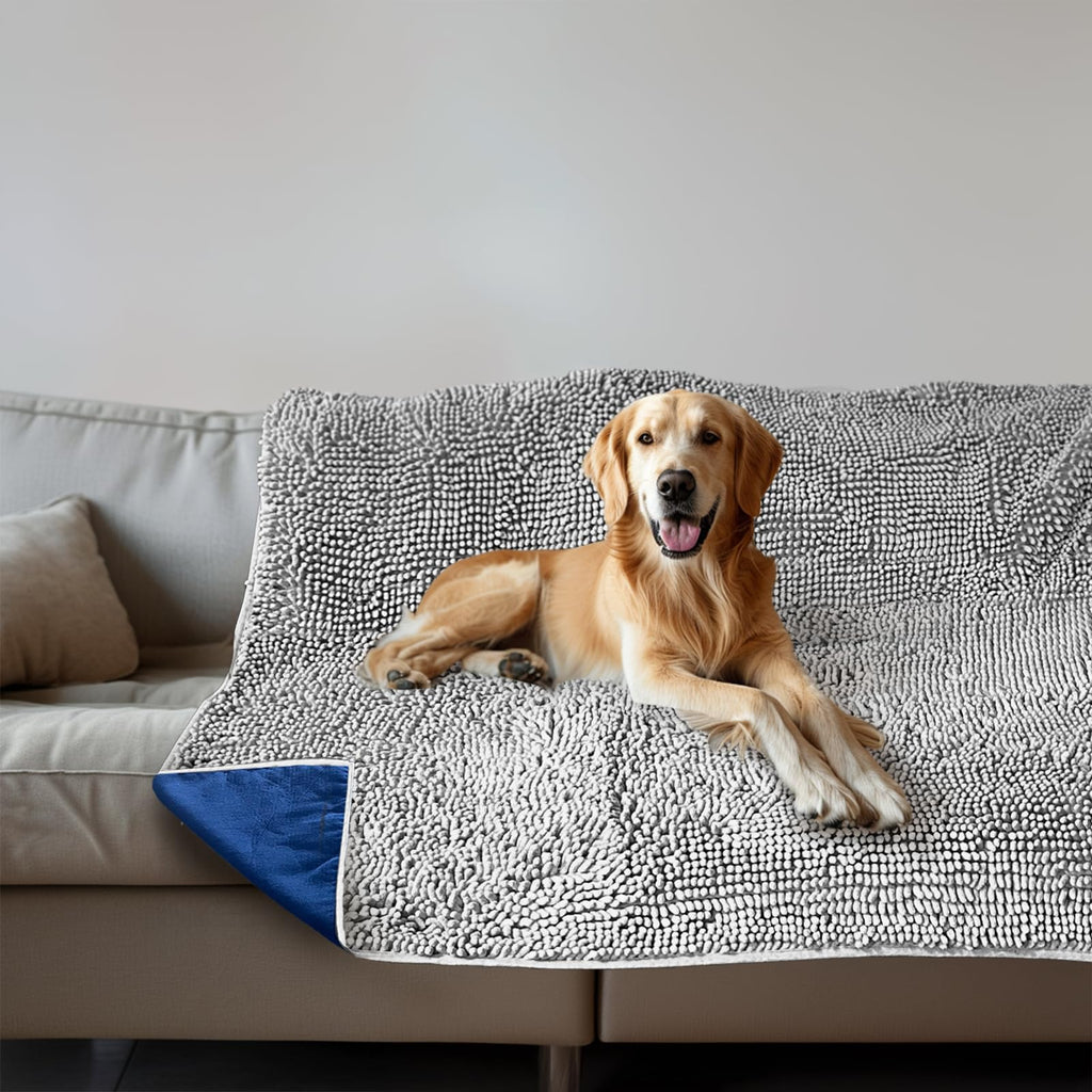 Chenille Dog Blanket for Couch and Bed