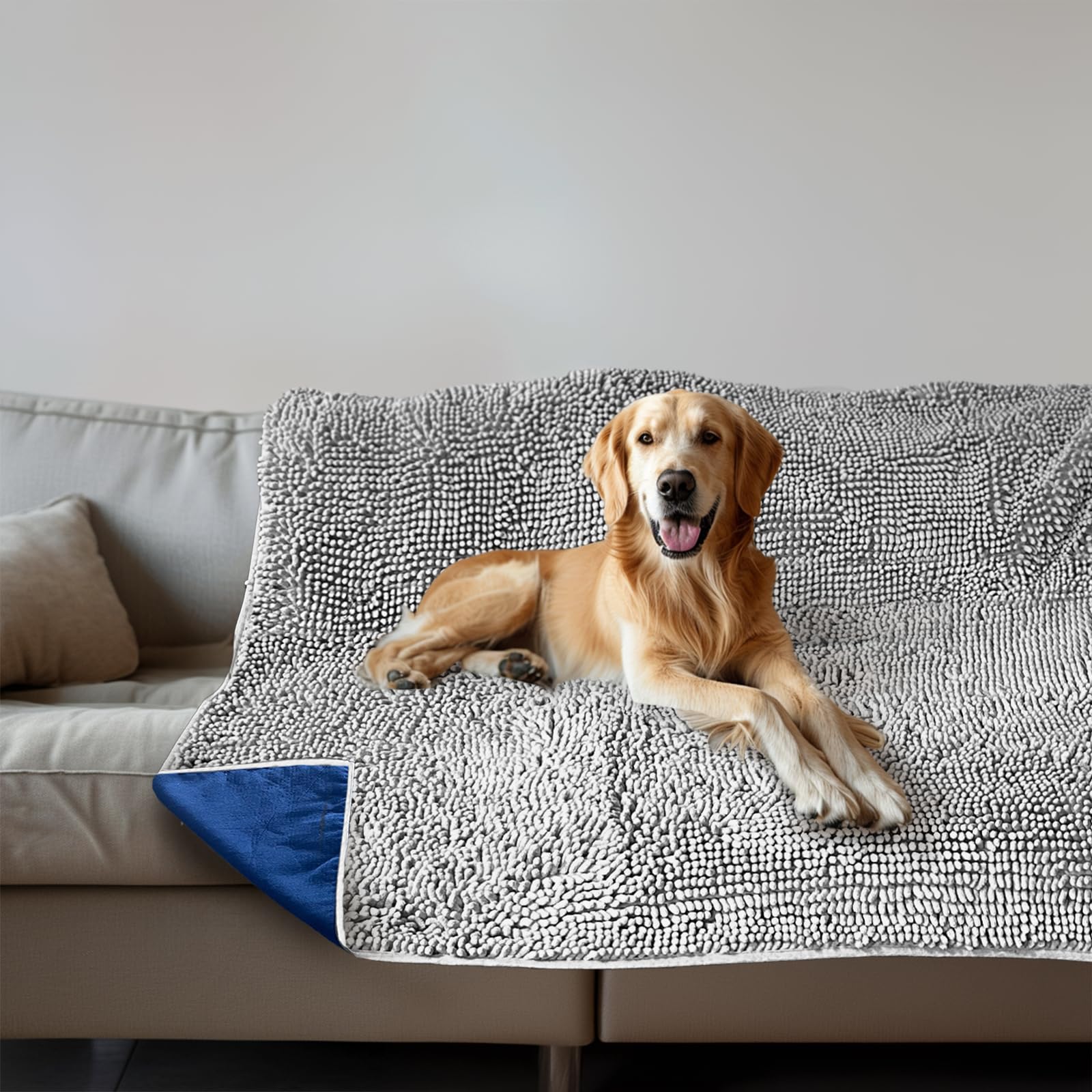 Chenille Dog Blanket for Couch and Bed