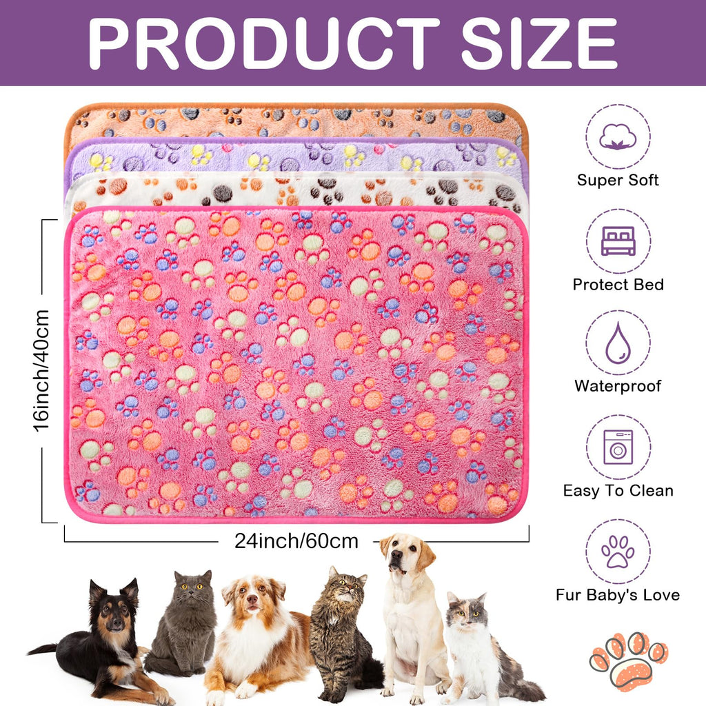 Waterproof Pet Blanket and Puppy Pad Set