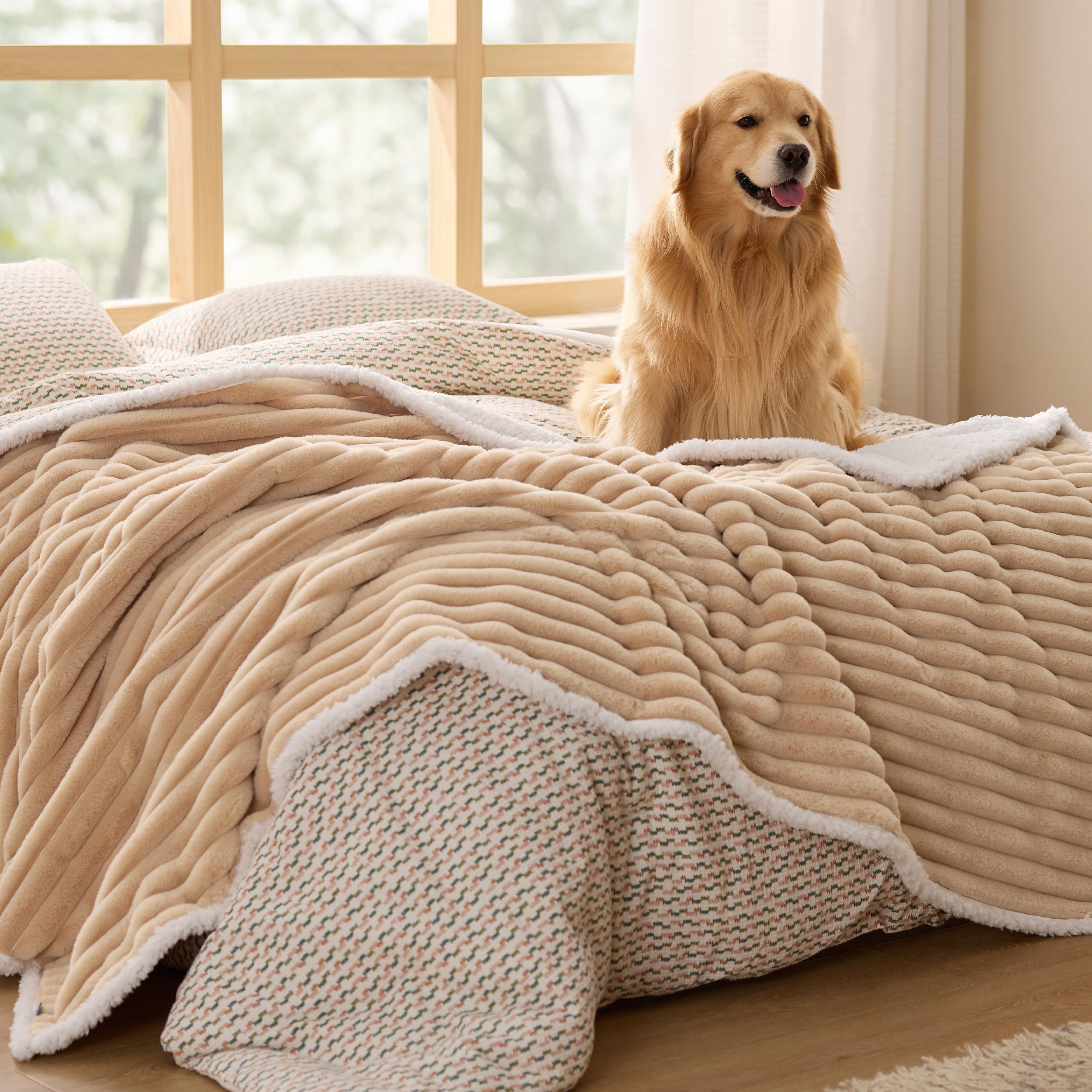 Waterproof Fleece Pet Blanket for Dogs and Cats